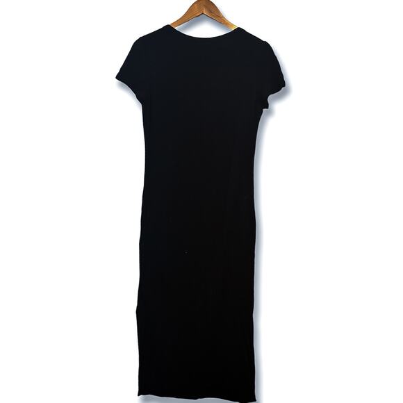 3 FOR $50! 🎁 AMOUR VERT Black Miley Softest Dream Knit Midi T-Shirt Dres… - Picture 3 of 7